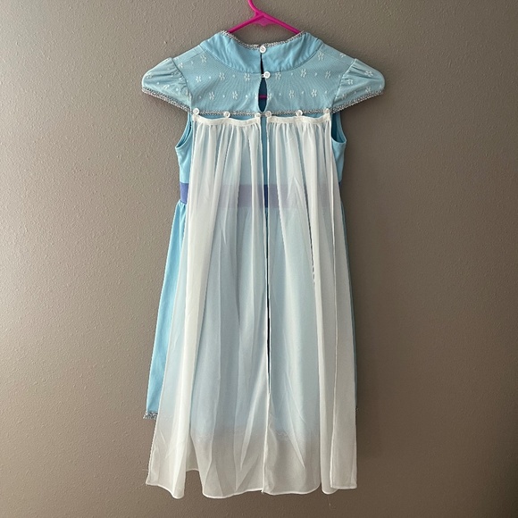 Only Little Once Elsa Dress and Cape Sz 8 - Picture 7 of 16